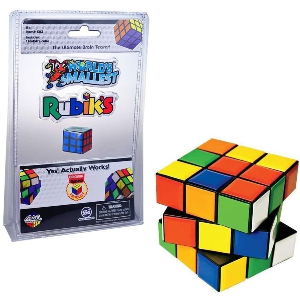 World's Smallest Rubik's Cube - Pocket Sized 3D Puzzle